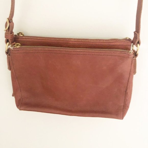 margot Bags Margot Womens Brown Leather Crossbody Bag Poshmark